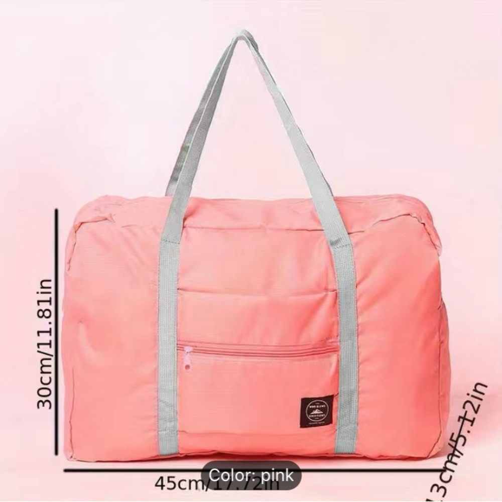 NWT Wind Blows River Flows created by travel bag in pink.